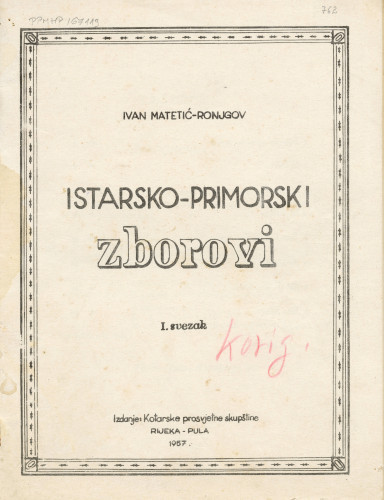 PPMHP 167113: Istarsko-primorski zborovi