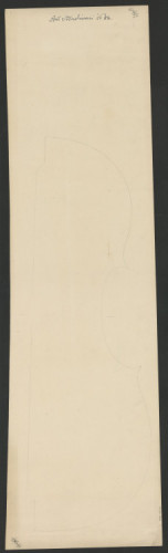 PPMHP 154709: Crtež poluforme za dno violončela • Ant. Stradivari 1684