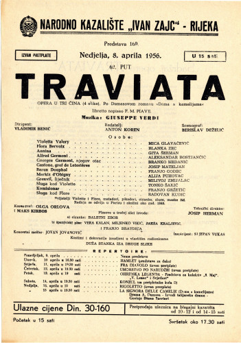 PPMHP 118253: Letak za predstavu Traviata