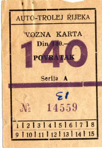 PPMHP 113904: Vozna karta za Autotrolej Rijeka
