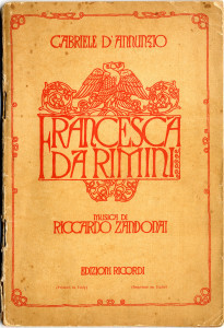 PPMHP 115607: Libreto opere Francesca da Rimini