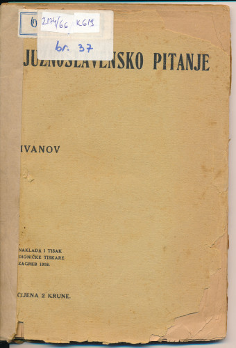 PPMHP 149818: Južnoslavensko pitanje