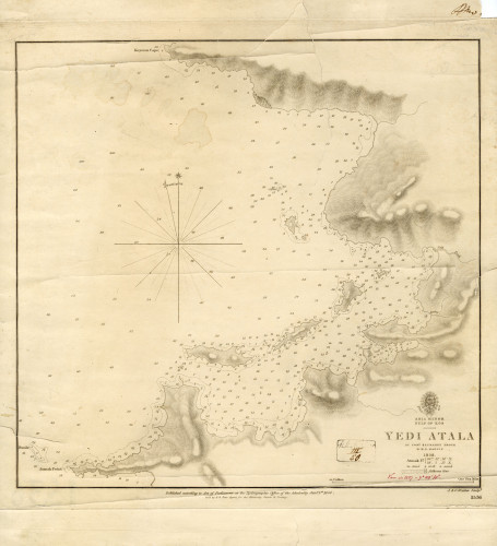 PPMHP 126442: Gulf of Kos Yedi Atala • Karta zaljeva otoka Kosa