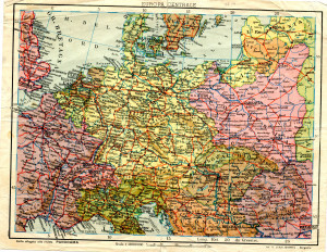PPMHP 110041: Karta Europe iz 1939. (prije početka II.svj.rata)