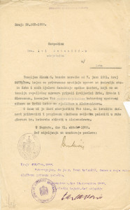 PPMHP 146052: Dopis o imenovanju dr. Ive Antončića podpredsjednikom kotarskog upravnog odbora za krčki kotar