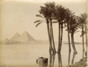 PPMHP 154786/10: No. 424 Inondation du Nil aux pyramides • Poplava Nila kod piramida