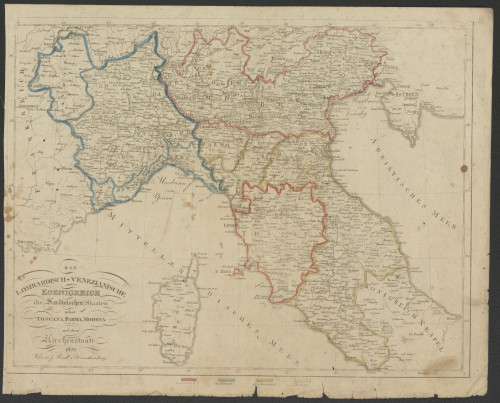 PPMHP 150055: Das Lombardisch-Venezianische Koenigreich die Sardinischen Staaten nebst Toscana, Parma, Modena und dem Kirchenstaate