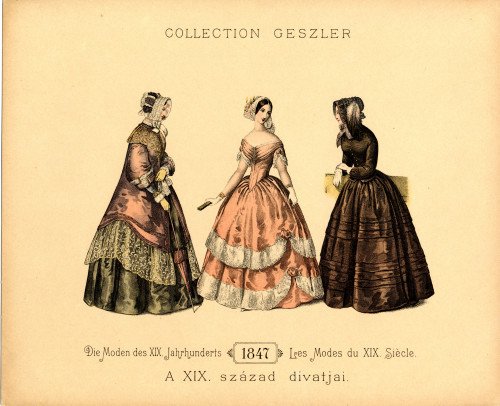 PPMHP 120814/6: Modna slika 1847. • Die Moden des XIX. Jahrhunderts, 1847.