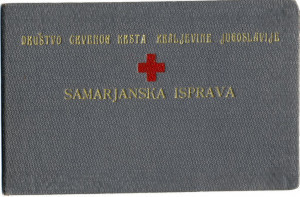 PPMHP 116296: Samarjanska isprava Društva crvenog krsta Kraljevine Jugoslavije