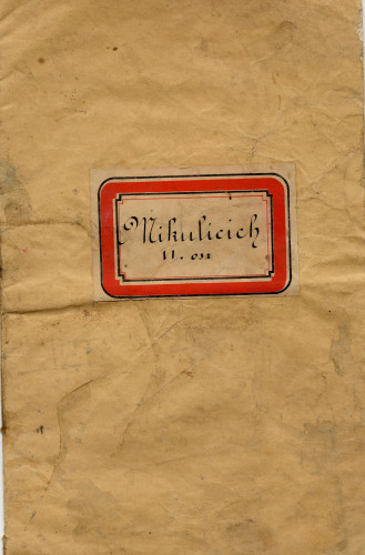 PPMHP 107818: Mikulicich bilježnica krojeva