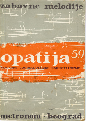 PPMHP 150919: Zabavne melodije Opatija 1959 • Konkurs Jugoslovenske  radiotelevizije