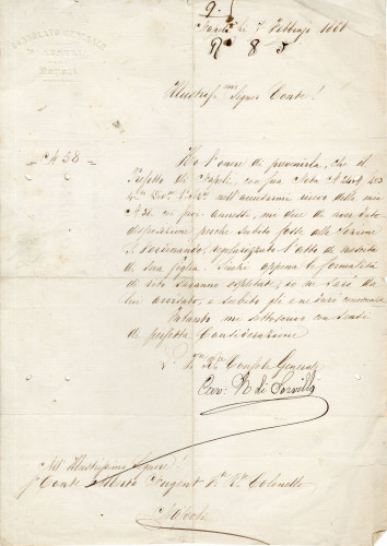 PPMHP 168965: Pismo baruna Sorvillo Albertu Nugentu