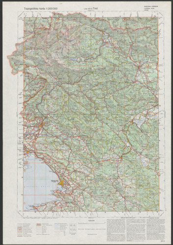 PPMHP 151461: Topografska karta 1:200000 - Trst