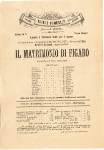 PPMHP 115846: Plakat za predstavu Il Matrimonio di Figaro