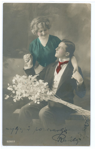PPMHP 111906: Muškarac i žena s buketom cvijeća