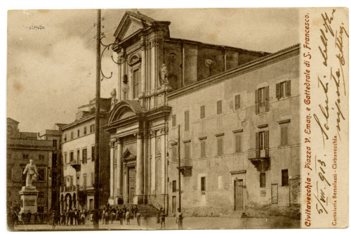 PPMHP 127306: Civitavecchia - Piazza V. Eman. E Catedrale di S. Francesco.