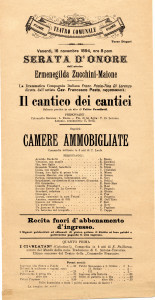 PPMHP 116006: Plakat za predstavu Il cantico dei cantici i Camere ammobigliate