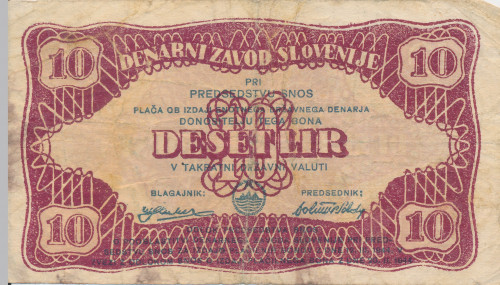 PPMHP 140417: 10 lira - Jugoslavija