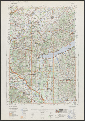 PPMHP 151474: Preglednotopografska karta 1:300000 Koprivnica