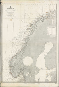 PPMHP 110407: Karta obale Norveške do Nordcapa
