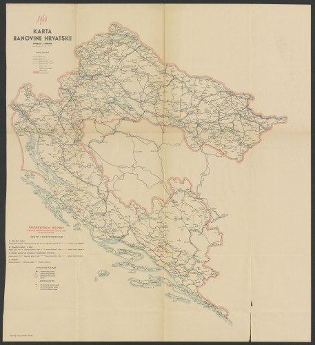 PPMHP 149992: Karta Banovine Hrvatske