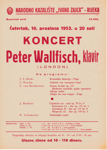 PPMHP 130380: Koncert Petera Wallfischa na klaviru