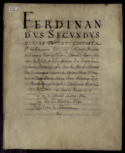 PPMHP 101984: Povelja Ferdinanda II. o osnivanju riječkog isusovačkog kolegija potvrđena od Ferdinanda III.