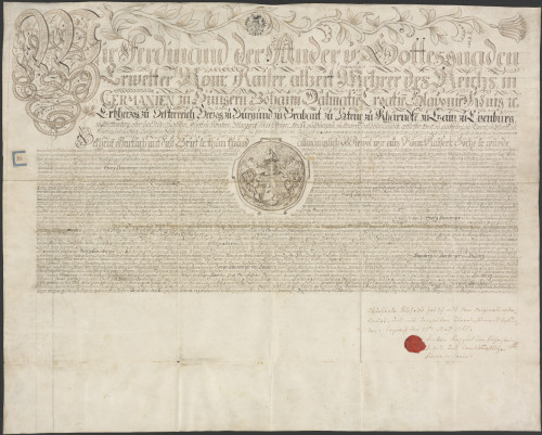 PPMHP 102841: Prijepis diplome Ferdinanda II. Georgu Steinbergeru