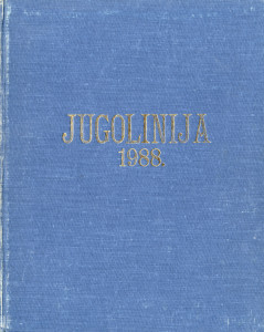 PPMHP 152521: Jugolinija • Uvezano godište 1988.