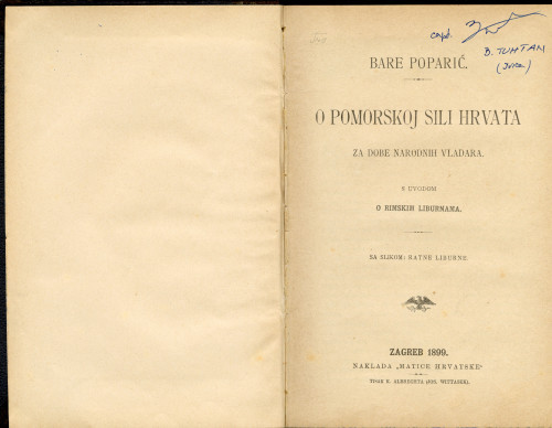 PPMHP 167510: O pomorskoj sili Hrvata za dobe narodnih vladara • s uvodom o rimskim Liburnima