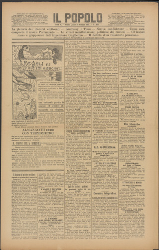 PPMHP 105997: Il Popolo • Anno IV; N 826