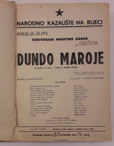 PPMHP 136729: Kazališne objave za predstave u sezoni 1948./49.