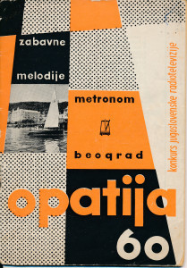 PPMHP 150916: Zabavne melodije Opatija 1960 • Konkurs Jugoslovenske  radiotelevizije