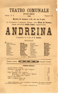 PPMHP 115737: Plakat za predstavu Andreina