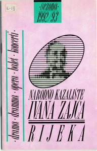 PPMHP 115615: Narodno kazalište Ivana Zajca Rijeka - sezona 1992/93