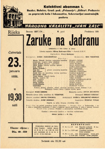 PPMHP 116059: Oglas za predstavu Zaruke na Jadranu