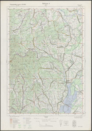 PPMHP 151471: Topografska karta 1:50000 - Bjelovar 4