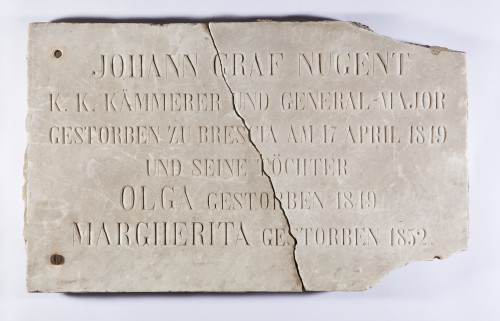 PPMHP 108495: Nadgrobna ploča Johanna grofa Nugenta i kćeri