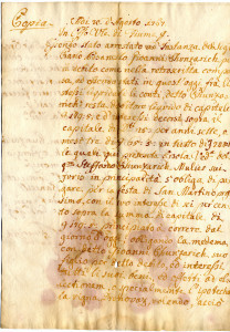 PPMHP 118901: Dopis o dugovanju Giovannija Chunzaricha