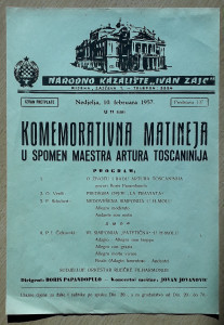 PPMHP 128232: Komemorativna matineja u spomen maestra Artura Toscaninija