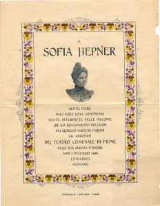 PPMHP 115694: Plakat za večer u čast Sofije Hepner