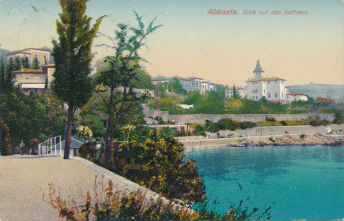 PPMHP 149709: Abbazia. Blick auf das Rathaus.