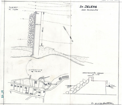 PPMHP 110115: Plan novog pristaništa Sv. Jelena
