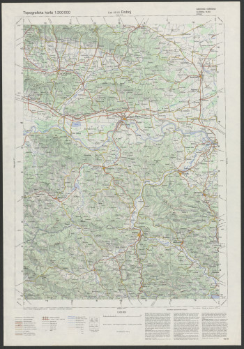 PPMHP 151459: Topografska karta 1:200000 - Doboj