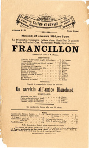 PPMHP 116016: Plakat za predstavu Francillon