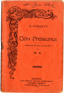 PPMHP 115589: Don Pasquale - dramma buffo in tre atti • Don Pasquale - smiješna drama u tri čina