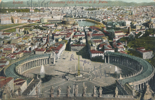 PPMHP 150208: Roma - Panorama della Cupola di S. Pietro.