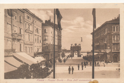 PPMHP 122652: Fiume - Piazza Dante - Arco dell'annessione