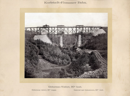PPMHP 103295/38: Globornica - Viaduct, 30 m hoch. Globornicai viaduct, 30 m magas. Cestovod nad Globornicom, 30 m visok.