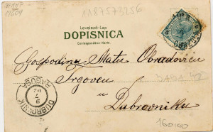 PPMHP 107859: Dopisnica za Matu Obradovića iz Dubrovnika